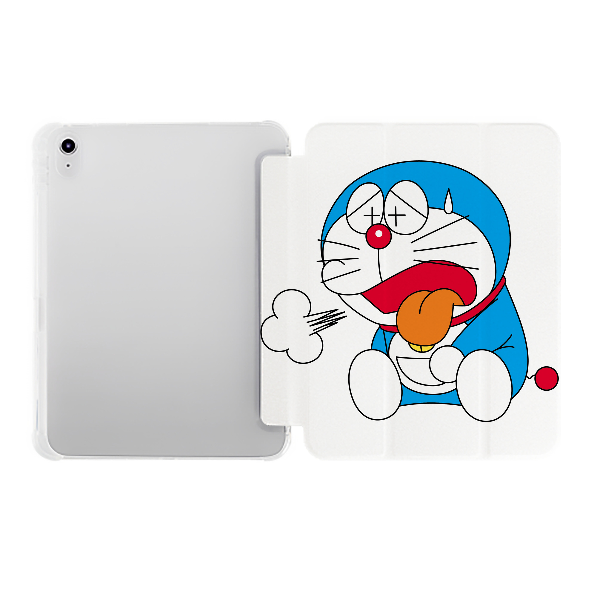 （画像用） ドラえもん Doraemon IPad ケース ペン収納付き 三つ折りスタンド PUレザー×シリコン 対応機種9.5/10.5/10.9インチ